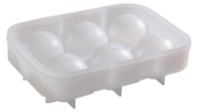 6 Cavity Silicone Ice Ball Mould - Clear (Each) 6, Cavity, Silicone, Ice, Ball, Mould, Clear, Beaumont