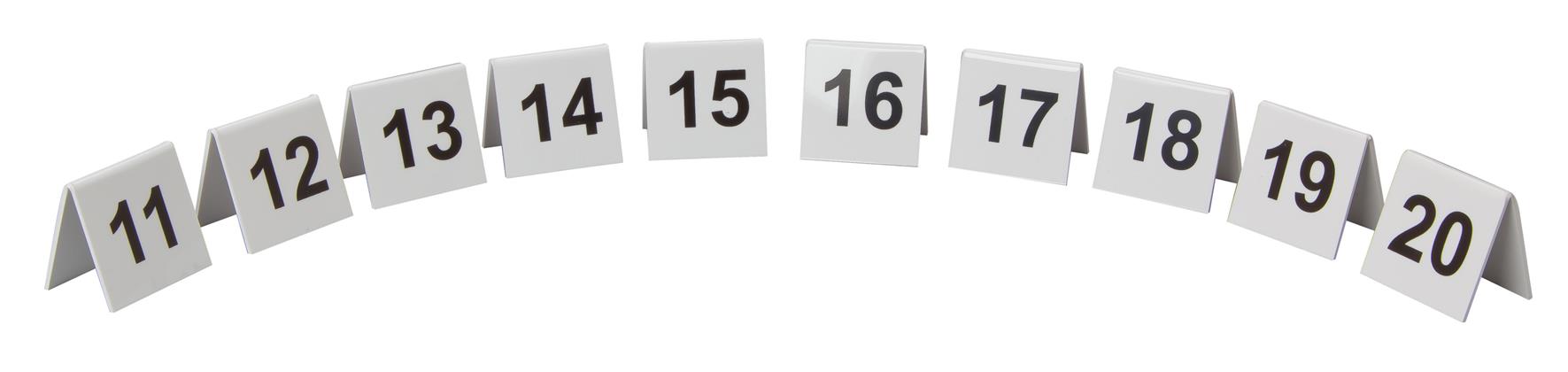 Perspex Table Numbers 11-20 (Each) PerspeTable, Numbers, 11-20, Beaumont