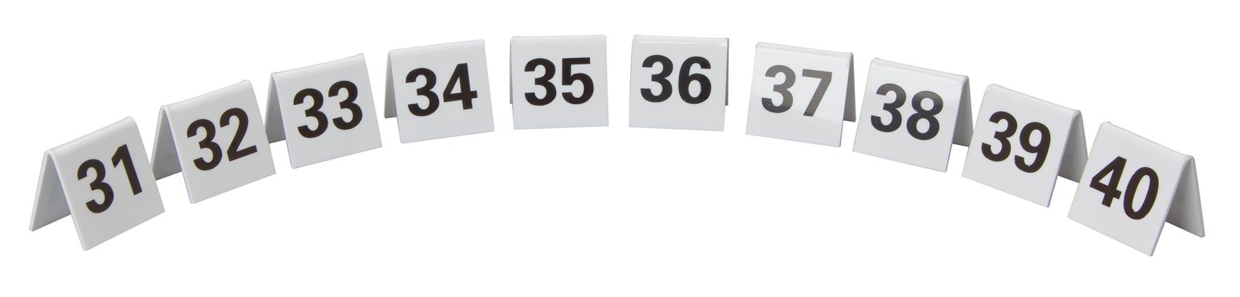 Perspex Table Numbers 31-40 (Each) PerspeTable, Numbers, 31-40, Beaumont