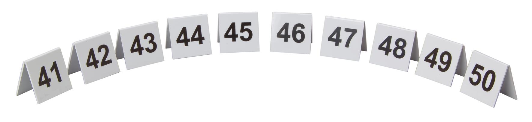 Perspex Table Numbers 41-50 (Each) PerspeTable, Numbers, 41-50, Beaumont