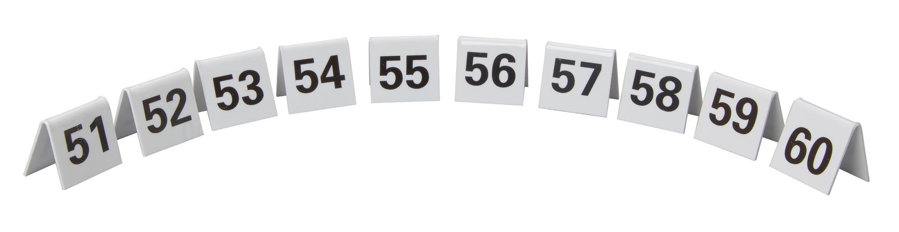 Perspex Table Numbers 51-60 (Each) PerspeTable, Numbers, 51-60, Beaumont