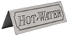 Hot Water Table Sign Stainless Steel (Each) Hot, Water, Table, Sign, Stainless, Steel, Beaumont