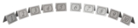 1-10 Stainless Steel Table Numbers (Each) 1-10, Stainless, Steel, Table, Numbers, Beaumont
