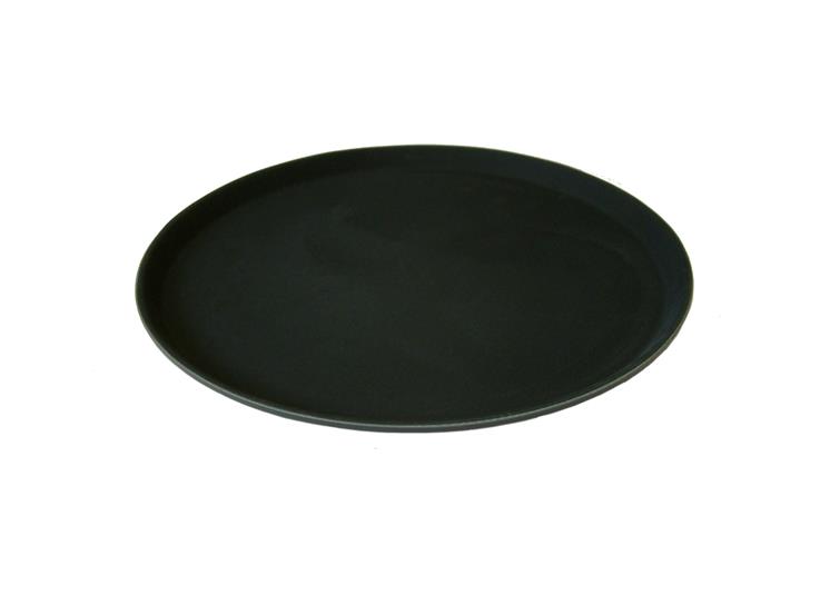 14” Round Black Plastic Non Slip Tray (Each) 14", Round, Black, Plastic, Non, Slip, Tray, Beaumont
