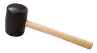 32oz Rubber Mallet (Wooden Handle) (Each) 32oz, Rubber, Mallet, Wooden, Handle, Beaumont