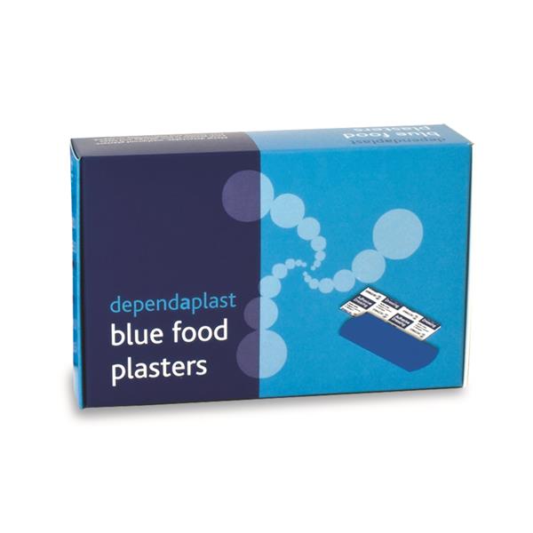 7.5 x 2.5cm BLUE PLASTERS0 (100 Pack) 7.5, x, 2.5cm, BLUE, PLASTERS0, Beaumont