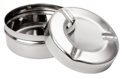 3 1/2” St/Steel Windproof Ashtray (24 Pack) 3, 1/2", St/Steel, Windproof, Ashtray, Beaumont