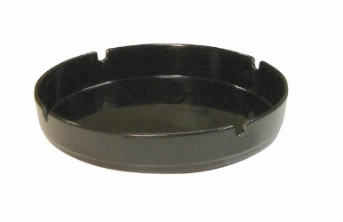 Black 7” Melamine Ashtray (10 Pack) Black, 7", Melamine, Ashtray, Beaumont
