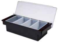 4 Part BLACK Plastic Condiment Holder (Each) 4, Part, BLACK, Plastic, Condiment, Holder, Beaumont
