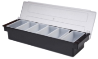 6 Part BLACK Plastic Condiment Holder (Each) 6, Part, BLACK, Plastic, Condiment, Holder, Beaumont