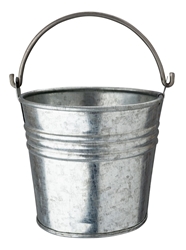 Galvanised Serving Bucket 10.5 x 10.5cm (Each) Galvanised, Serving, Bucket, 10.5, 10.5cm, Beaumont