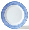 Brush Blue Dinner Plate 9.3” 23.5cm  (24 Pack) Brush, Blue, Dinner, Plate, 9.3", 23.5cm, 