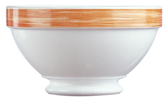 Brush Orange Stackable Footed Bowl 17.5oz 50cl (36 Pack) Brush, Orange, Stackable, Footed, Bowl, 17.5oz, 50cl