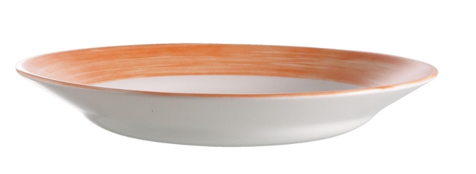 Brush Orange Soup Plate 8.9” 22.6cm (24 Pack) Brush, Orange, Soup, Plate, 8.9", 22.6cm