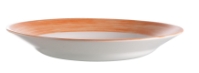 Brush Orange Soup Plate 8.9” 22.6cm (24 Pack) Brush, Orange, Soup, Plate, 8.9", 22.6cm