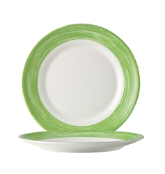Brush Green Soup Plate 8.9” 22.5cm (24 Pack) Brush, Green, Soup, Plate, 8.9", 22.5cm