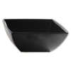60 oz, 8in / 200mm Square Bowl, 3 1/4in / 80mm Deep, Classic Black (4 Pack) 