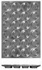 24 Cup Muffin Pan, 104ml / 3.5 oz Each Cup 