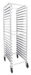 20-tier Pan Rack w/ 4 x Casters ( 2x locking, 2 regular) 515mm x 660mm x 1759mm / 20 1/4? x 26? x 69 1/4?, K/D, NSF 
