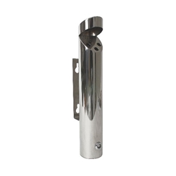 Cylinder Wall-Mounted Stainless Steel. Ashtray (Each) Cylinder, Wall-Mounted, Stainless, Steel., Ashtray, Nevilles