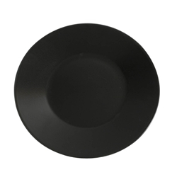 Luna Wide Rim Plate 30.5cm Diameter Black Stoneware (6 Pack) Luna, Wide, Rim, Plate, 30.5cm, Diameter, Black, Stoneware, Nevilles