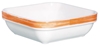 Brush Orange Square Multi Purpose Dish 4.3” 11cm (24 Pack) Brush, Orange, Square, Multi, Purpose, Dish, 4.3", 11cm