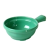 10 oz, 4 1/4in X 6 3/4in X 2in / 110mm X 170mm X 50mm, Soup Bowl w/ Handle, Green (4 Pack) 