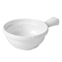 10 oz, 4 1/4? X 6 3/4? X 2? / 110mm X 170mm X 50mm, Soup Bowl w/ Handle, White 