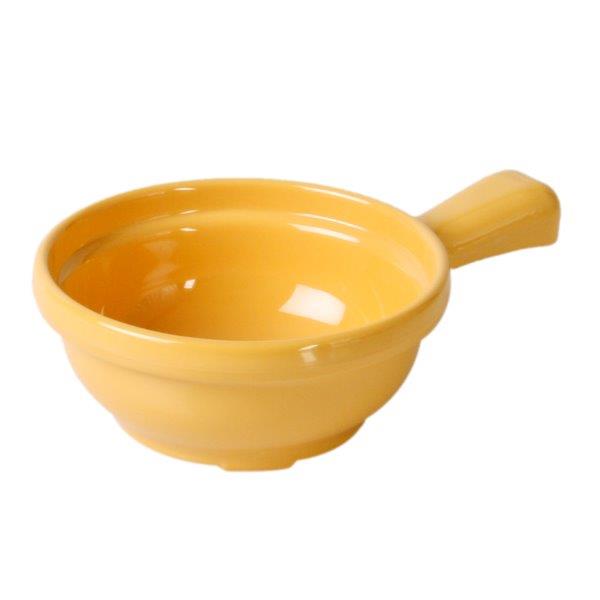10 oz, 4 1/4? X 6 3/4? X 2? / 110mm X 170mm X 50mm, Soup Bowl w/ Handle, Yellow 