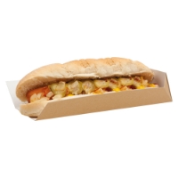 9” Open Ended Tray, Kraft 