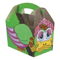 Creature paperboard box with handle 