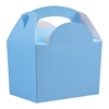 Paperboard box with handle (light blue) 