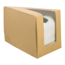 Small Piece o Cake wedge (kraft) 