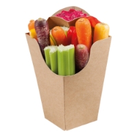 Kraft carton with dip corner 