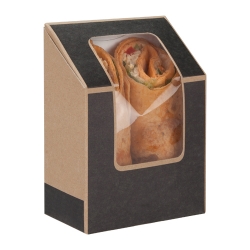 Cafe Today tuck-top tortilla pack (dark grey) 