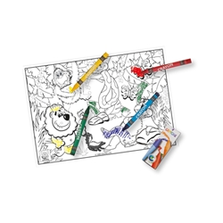 Jungle Lion colour-in sheets & crayons 