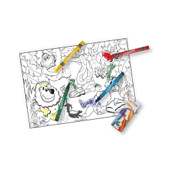 Jungle Lion colour-in sheets & crayons 