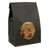 Laminated Deli Bag, Black 