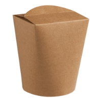Small Tuck-top Food Tub 500 ml / 17,5 UK fl.oz, Kraft 
