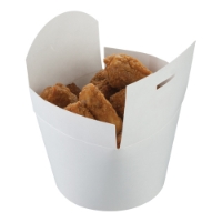 White Tuck-top Food Tub, 850ml 