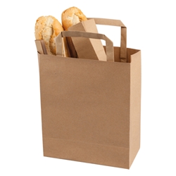Take Away Bag with Handle, Kraft 
