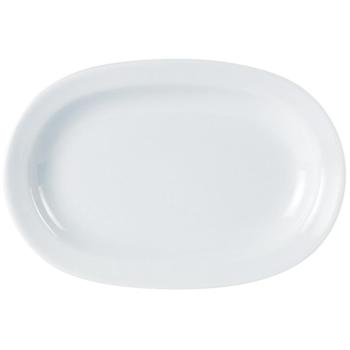 Rimmed Deep Oval Plate 25cm/10” (Pack of 6) 