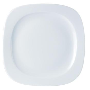 Square Rimmed Shaped Plate 28cm(32cm) 11”(12.5”) (Pack of 6) 