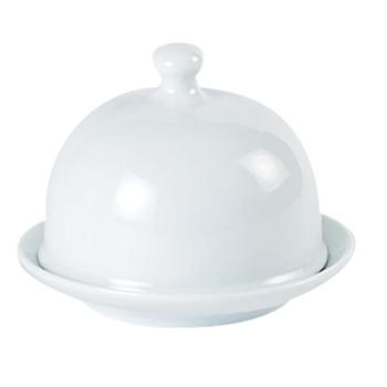 Round Covered Butter Dish 9x6.5cm/3.5”x2.5” (Pack of 6) 