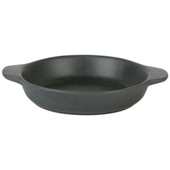 Rustico Carbon Round Eared Dish 19cm (Pack of 12) 