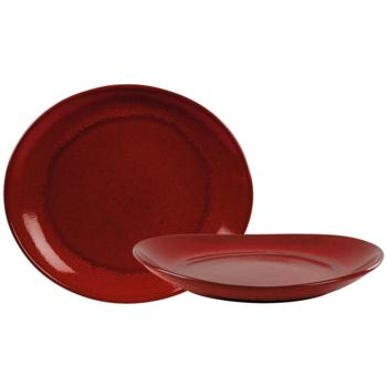 Rustico Lava Bistro Oval Plate 29.5x26cm/11.5”x10.25” (Pack of 12) 