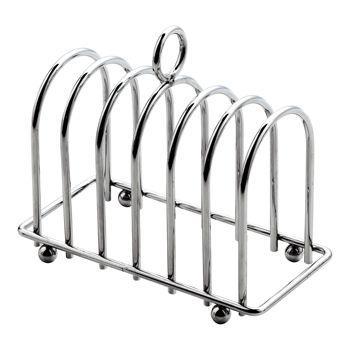6 Slice Chrome Toast Rack (Pack of 1) 