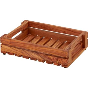 Fruit Crate Olive Wood 27.5x19x6cm (Pack of 1) 
