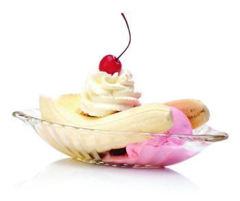 Alaska Banana Split Dish (Pack of 6) 
