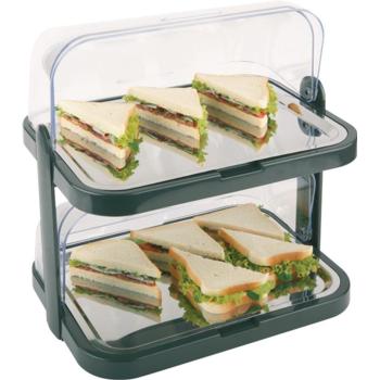 2 Tier Chilled Display Set. Plastic with Steel Trays (Pack of 1) 